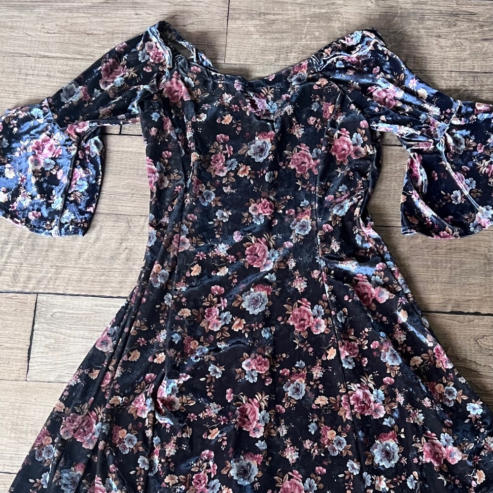 Brand new Angie velvet mini dress